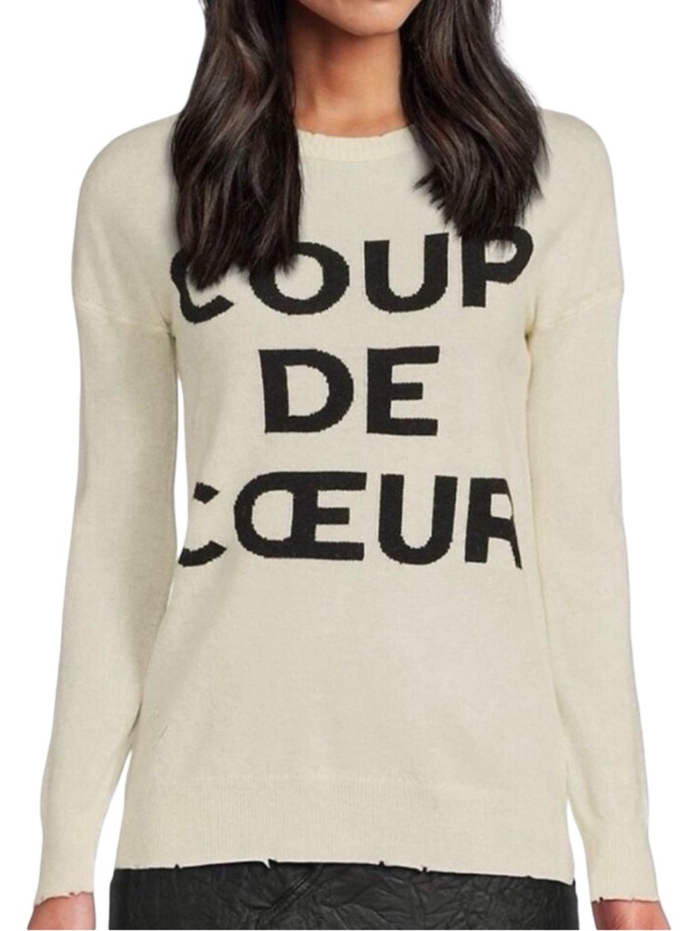 Zadig & Voltaire Gaby Graphic Wool & Cashmere Sweatshirt - Size XS - Retail $498